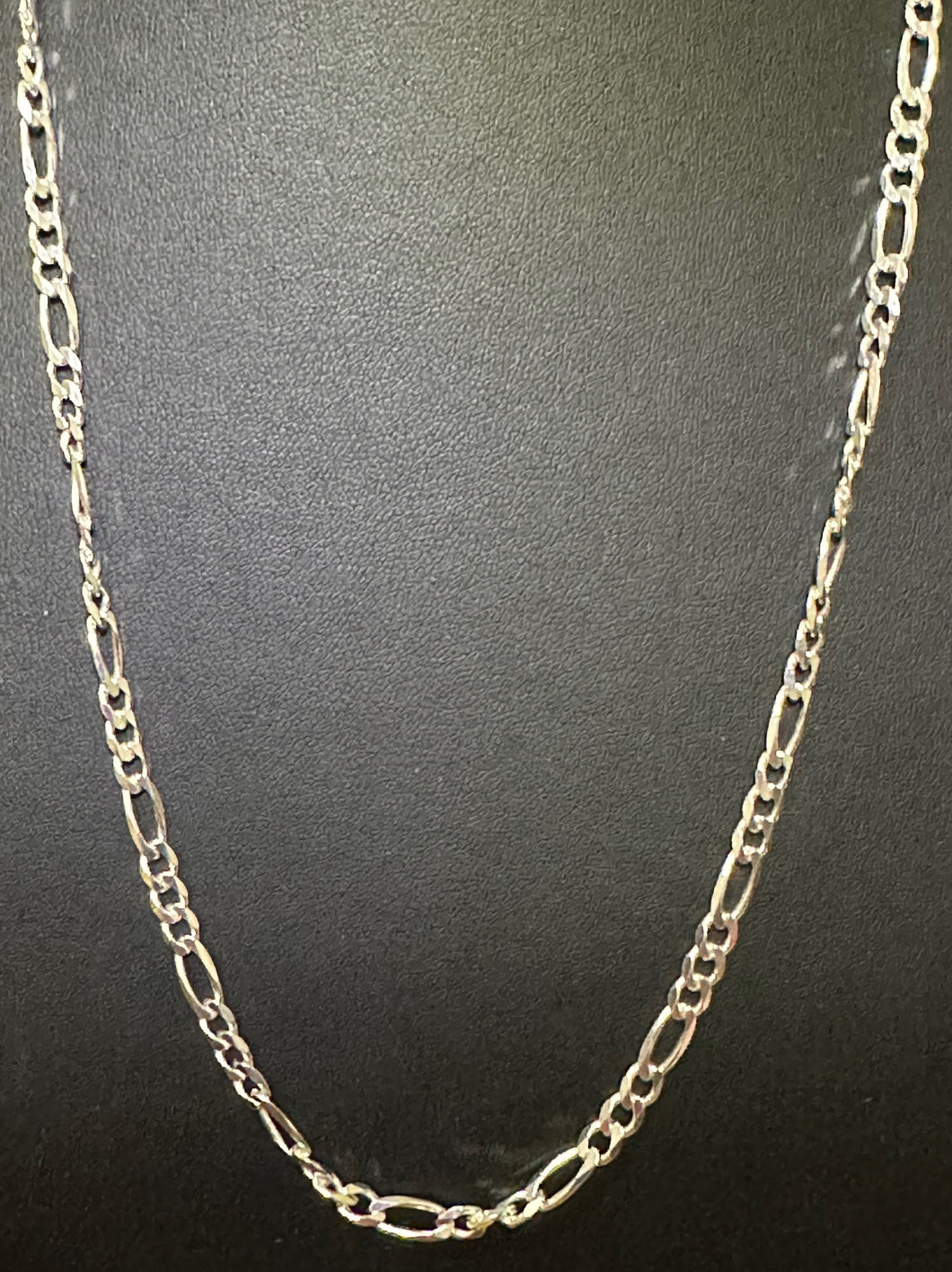 Sterling Silver Figaro Necklace 45cm