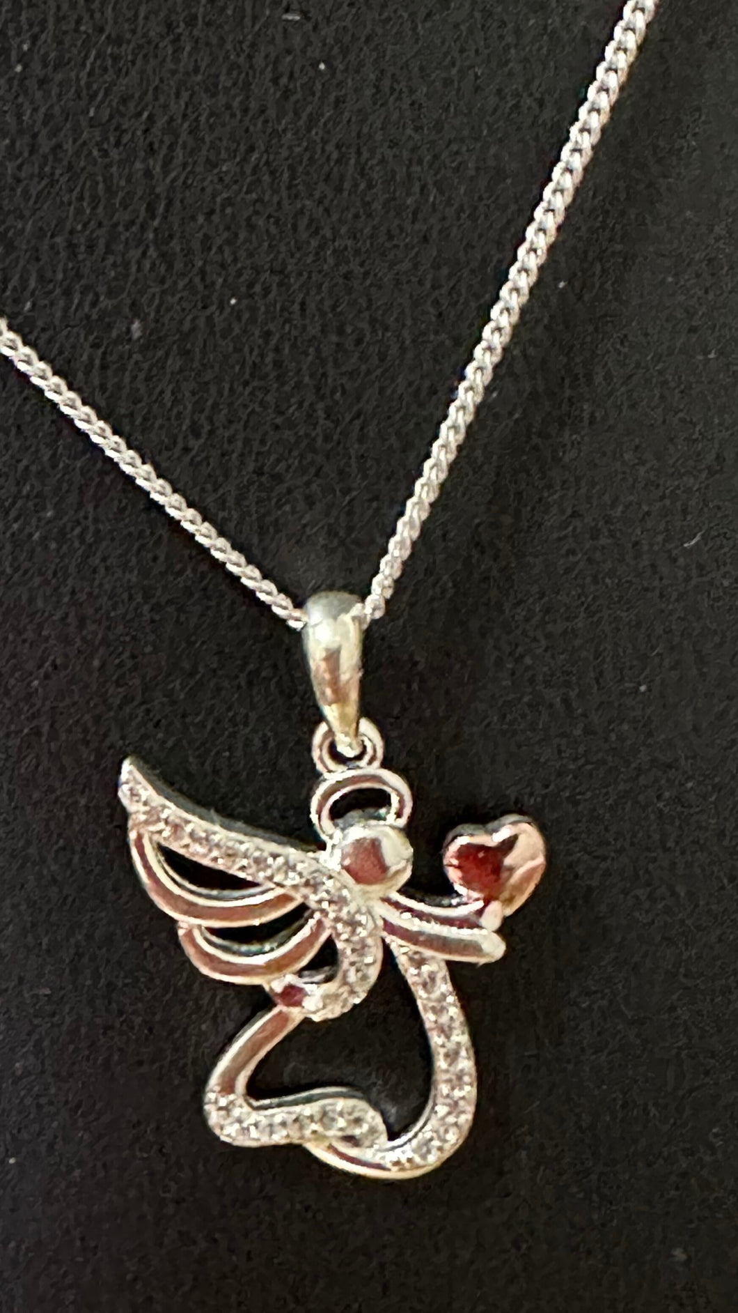 45cm Sterling Silver my Angel Necklace