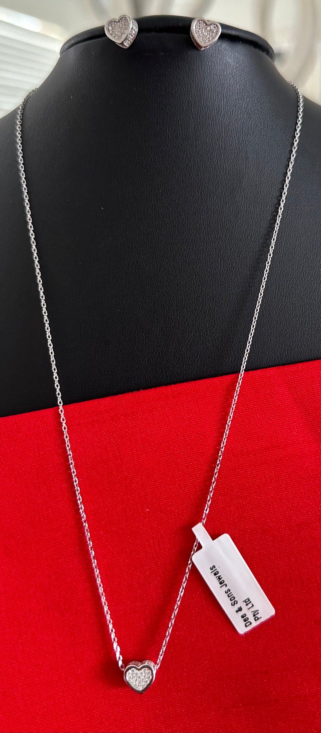 Sterling Silver My Heart Stunning Necklace set