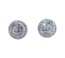 Load image into Gallery viewer, Sterling Silver Round Stud Earrings
