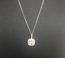 Load image into Gallery viewer, Sterling silver majestic square pendant Necklace
